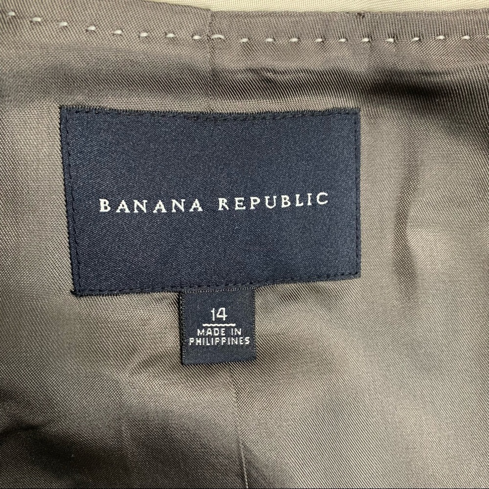 Banana Republic Women’s Gray Wool Hemp Blend Tweed Cropped Swing Jacket Size 14 - Picture 13 of 14